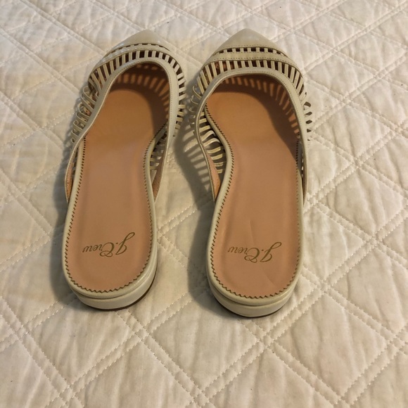 J. Crew Backless Cage Mules in Ivory Size 9.5 - Picture 3 of 5
